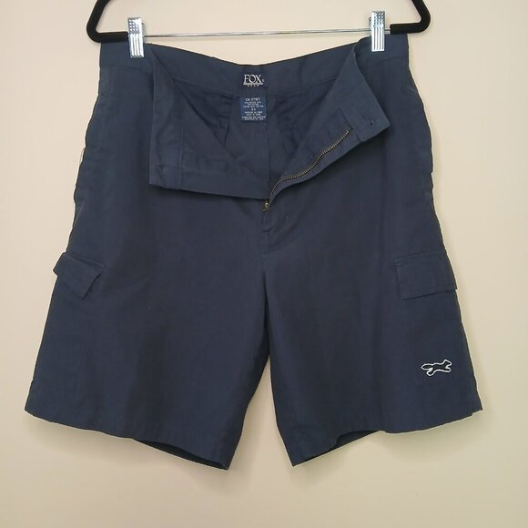 Fox Mens Cargo Golf Shorts Navy Blue Size 34 - Picture 2 of 6